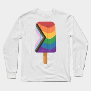 Cute Progressive Rainbow Pride Flag Popsicle Long Sleeve T-Shirt